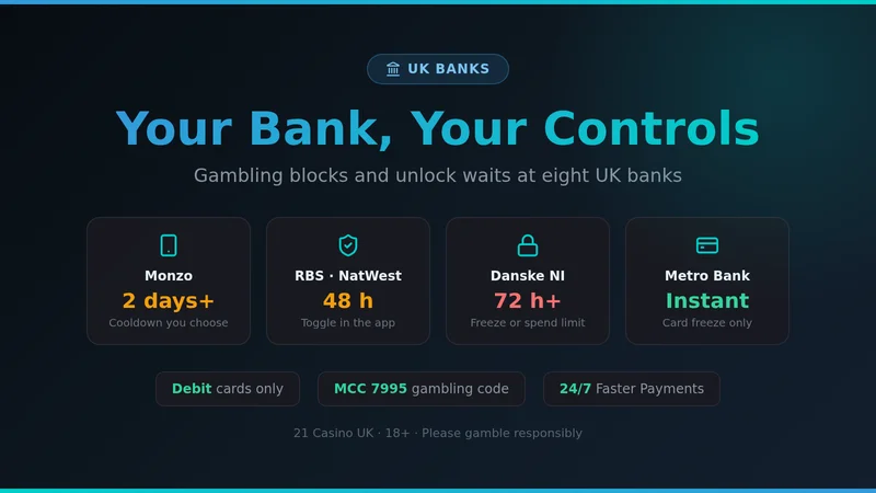 Choosing a UK bank for 21 Casino deposits